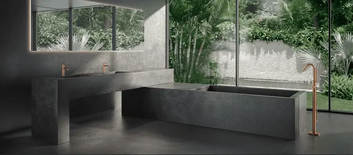 Robinetterie moderne et accessoires de salle de bain
