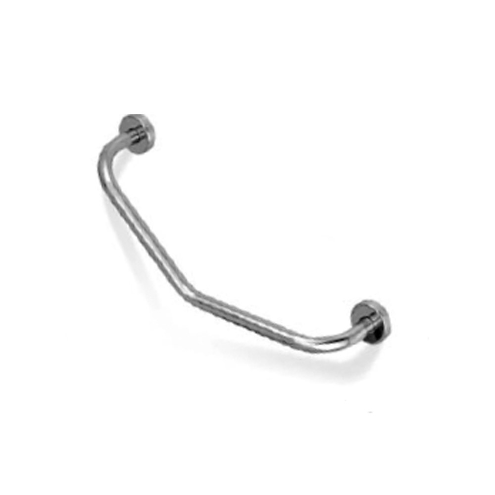 POIGNEE INOX SANS PORTE SAVON DIAM19