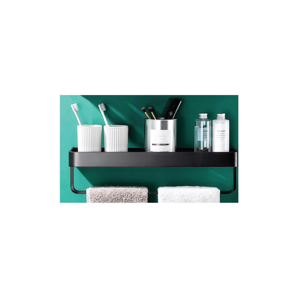 ETAGER + PORTE SERVIETTE ZENITH NOIR MAT