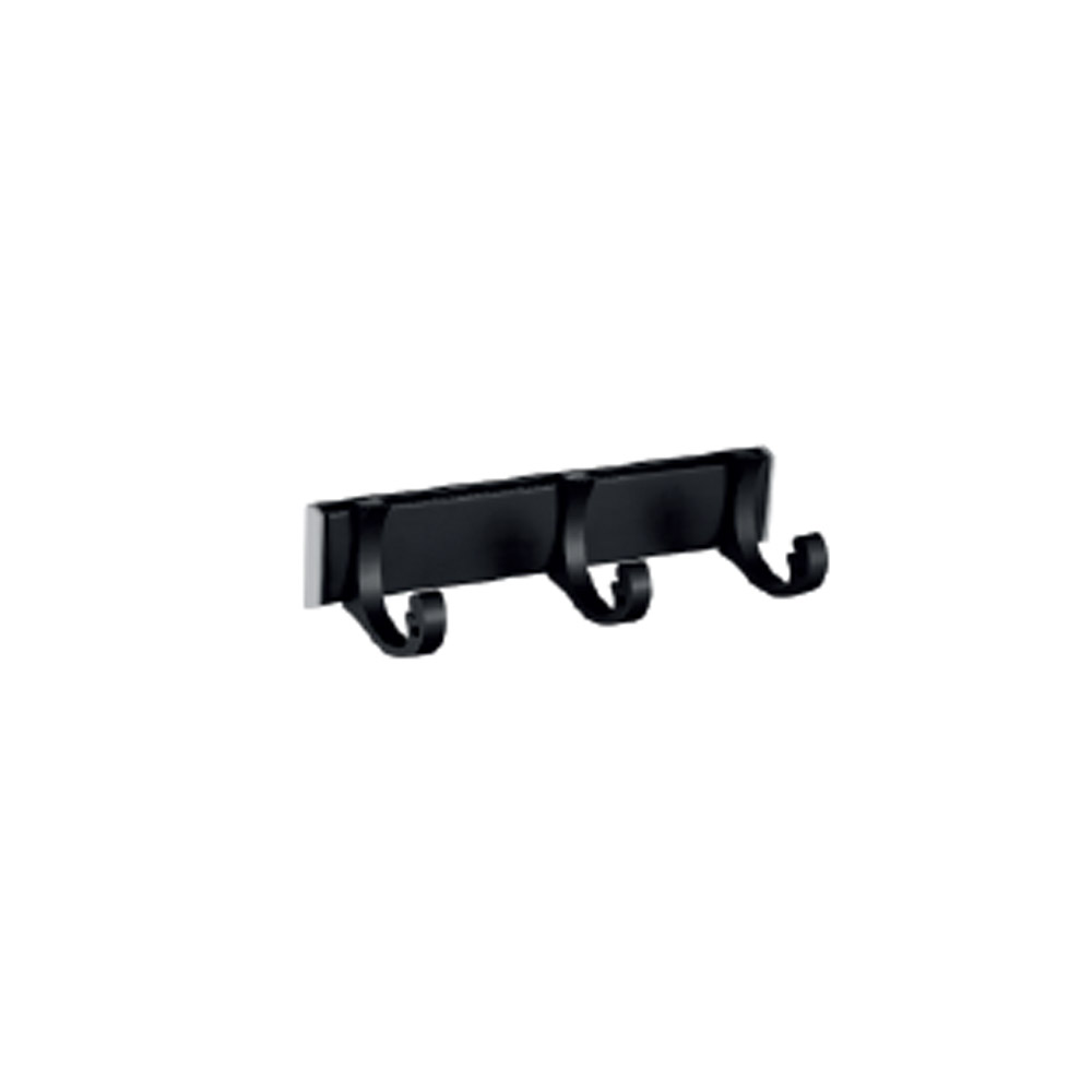 PORTE MANTEAU ALLUMINIUM (3ELEMENTS NOIR)