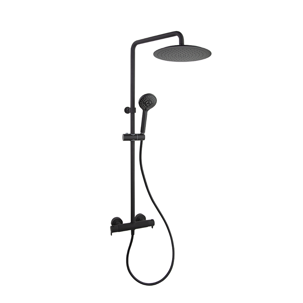 COLONNE DOUCHE BLAUTHERM THERMOSTATIQUE NOIR MAT