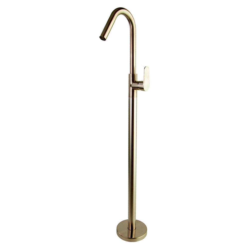 MITIGEUR LAVABO SUR COLONNE OR BROSSE