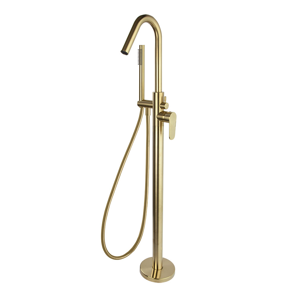 MITIGEUR BAIN DE DOUCHE SUR COLONNE OR BROSSE - ALEXIA-