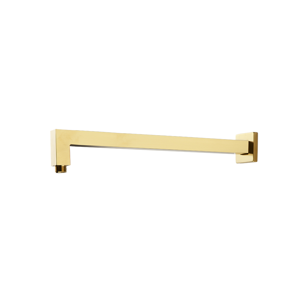 BRAS DE DOUCHE CARRE OR BROSSE(40CM)