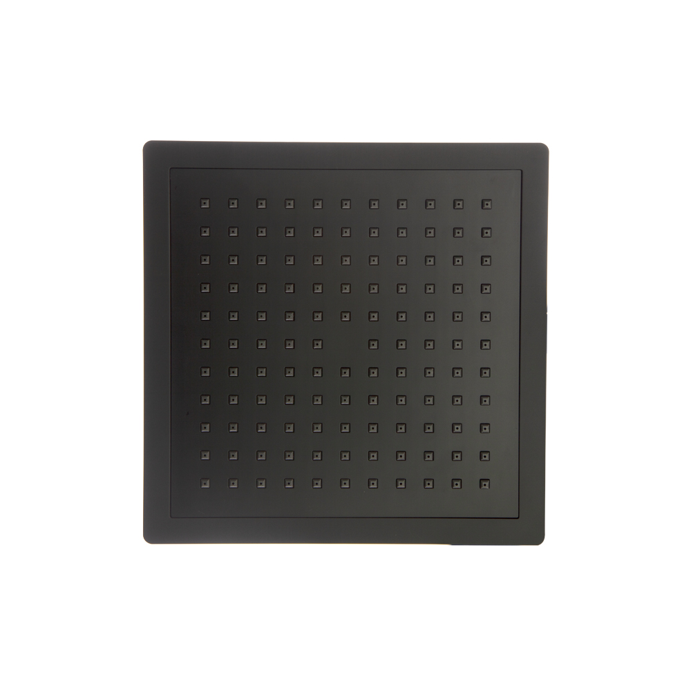 DOUCHE DE TETE ABS SLIM CARREE NOIR MAT