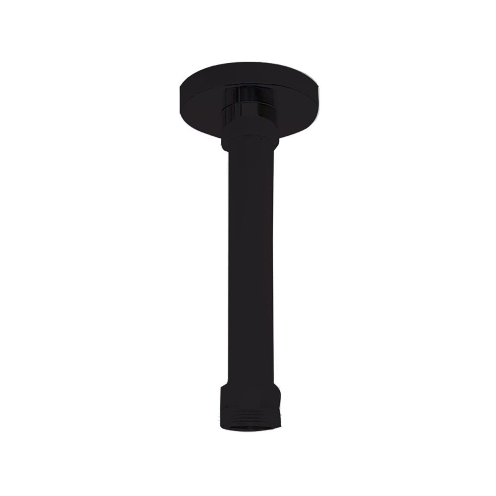 BRAS DE DOUCHE PLAFONIE ROND NOIR MAT