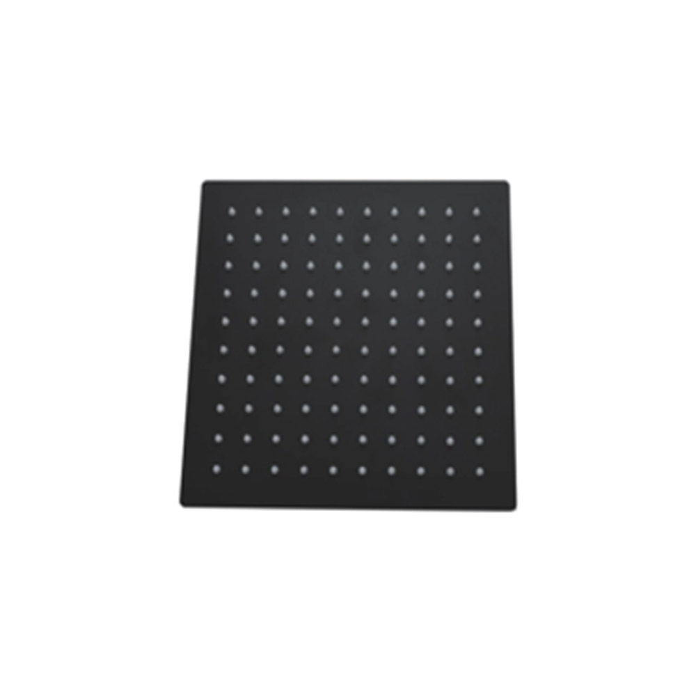 DOUCHETTE INOX SLIM CARREE NOIR MAT 40cm/30cm/ 25cm