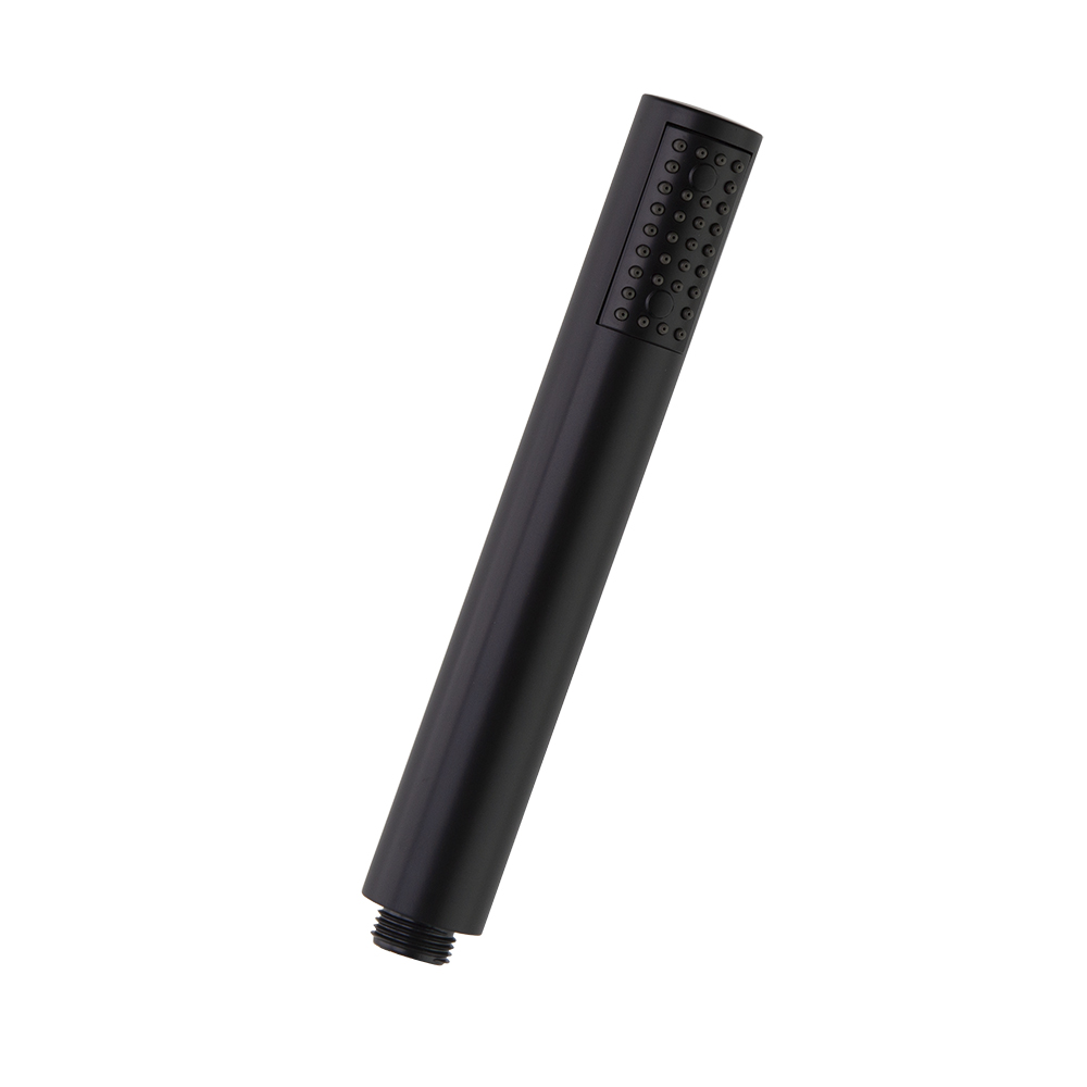 DOUCHETTE CYLINDRIQYE 1F ABS NOIR MAT ANTICALCAIRE