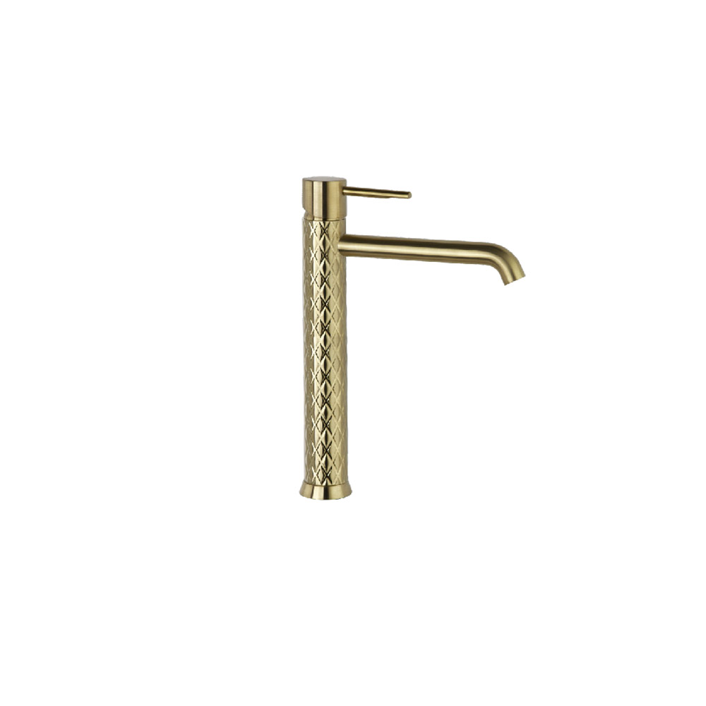MITIGEUR LAVABO HAUT OR BROSSE ODISEA JOYA