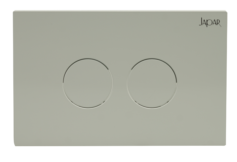 PLAQUE 2 BOUTONS MOON BLANC