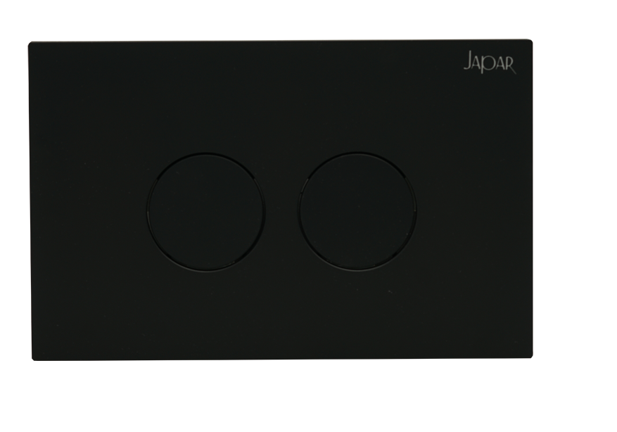 PLAQUE 2 BOUTONS MOON NOIR