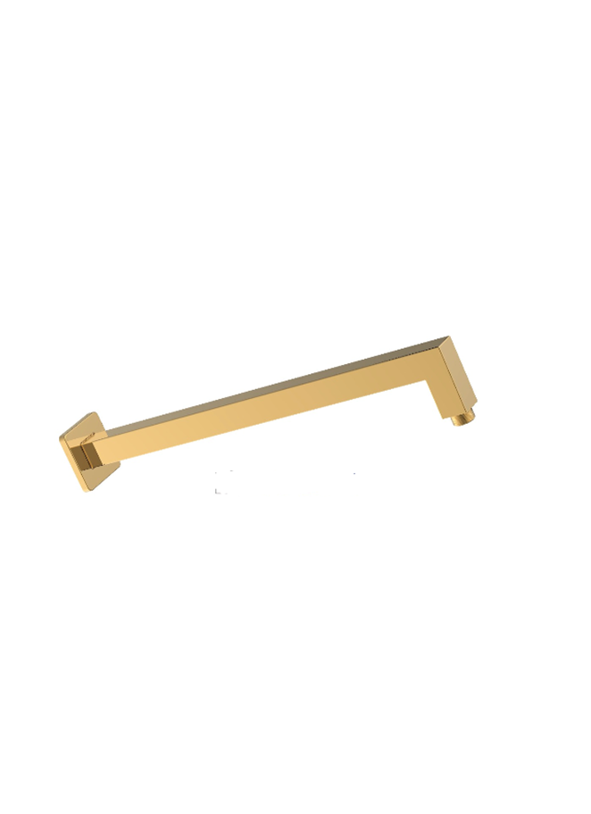 BRAS DOUCHE MURAL CARRE GOLD 40cm