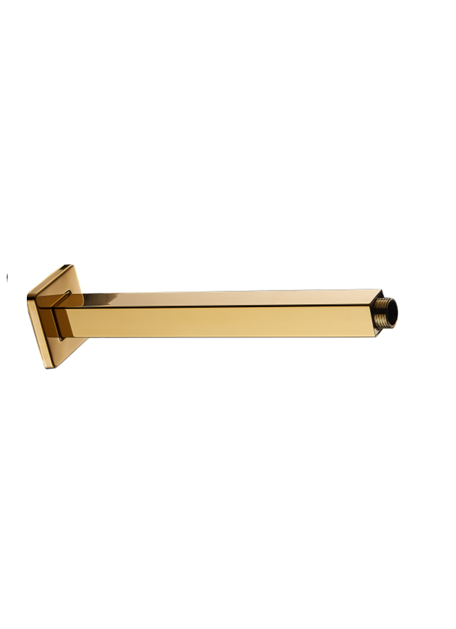 BRAS DOUCHE PLAFONIE CARRE GOLD 25cm