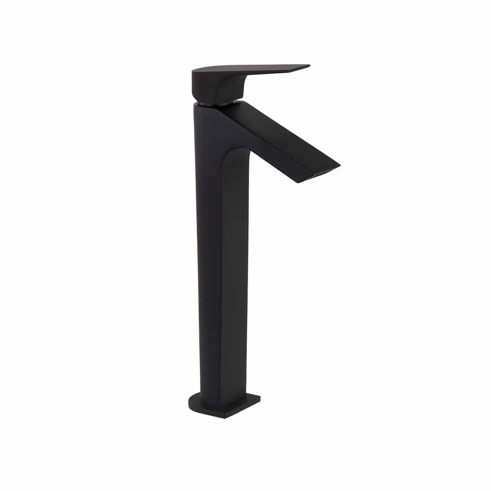 MITIGEUR LAVABO HAUT NOIR MAT URBAN CHIC