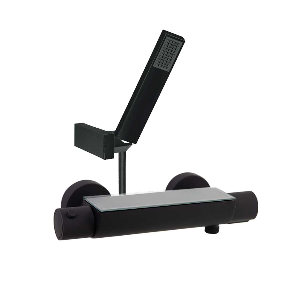 MITIGEUR DOUCHE NOIR MAT URBAN CHIC