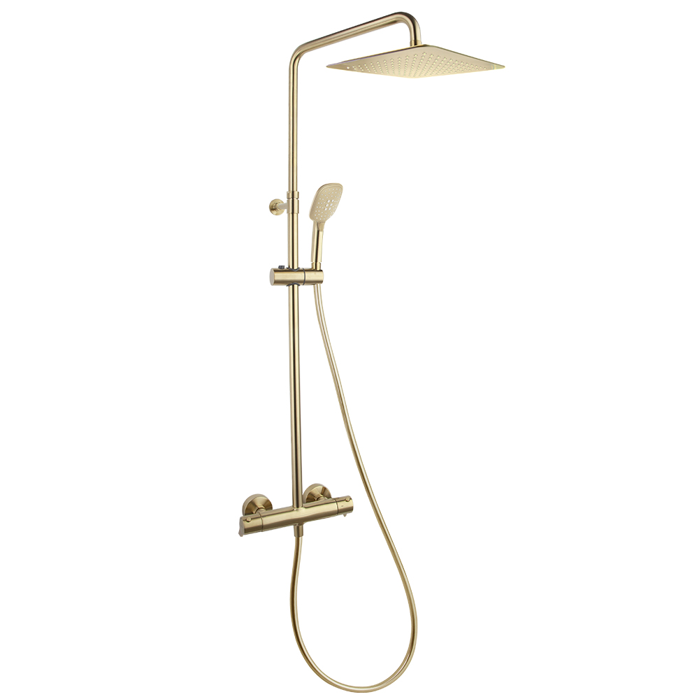 COLONNE DOUCHE BLAUTHERM EXT OR BROSSE CARREE