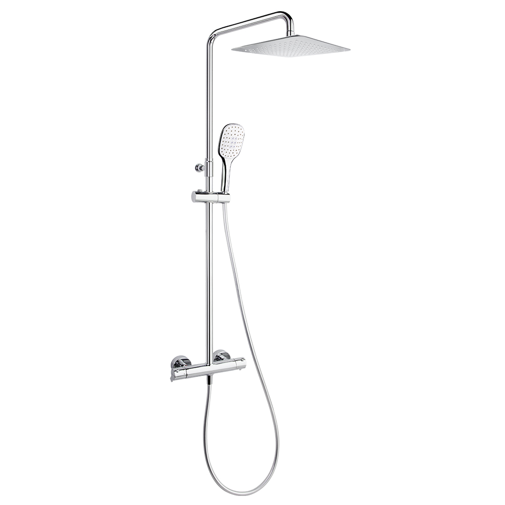 COLONNE DOUCHE BLAUTHERM EXT CHROME CARREE