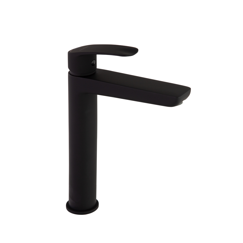 MITIGEUR LAVABO HAUT NEW FLY NOIR MAT 
