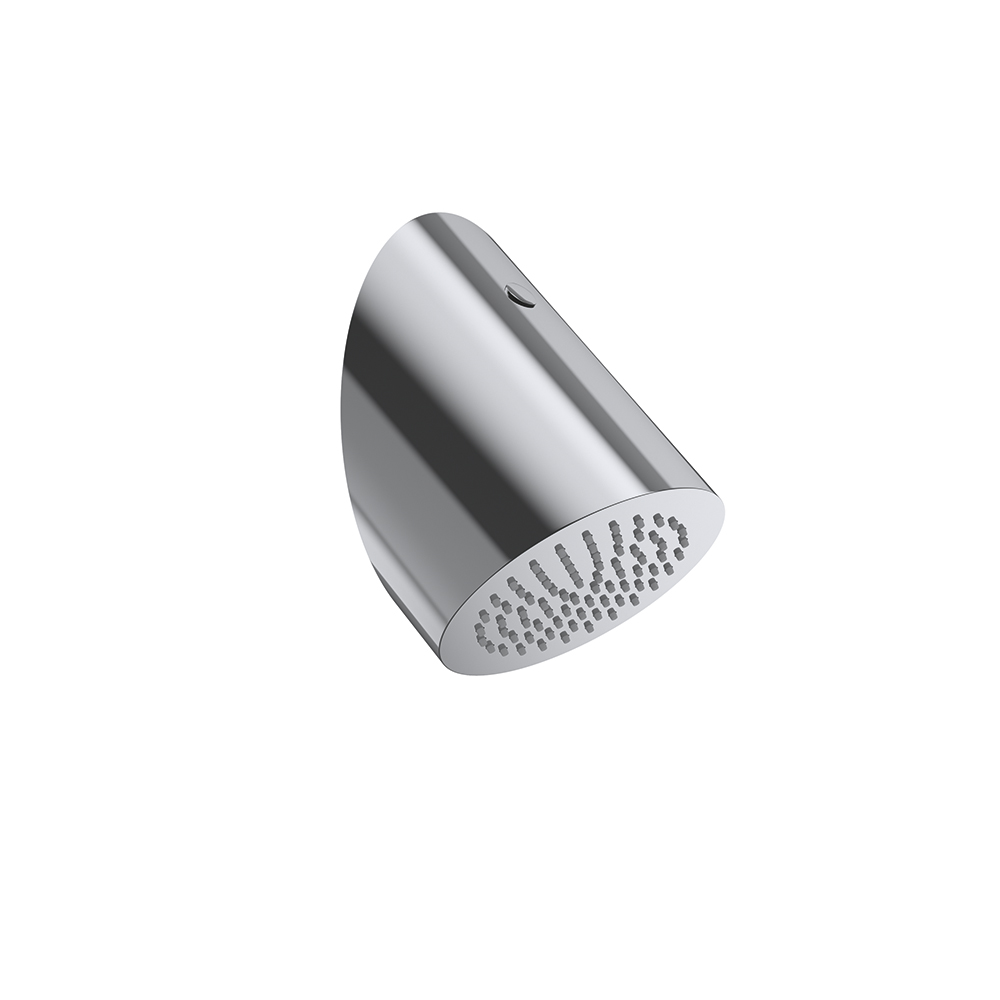 DOUCHE DE TETE MURAL CYLINDRIQUE CHROME