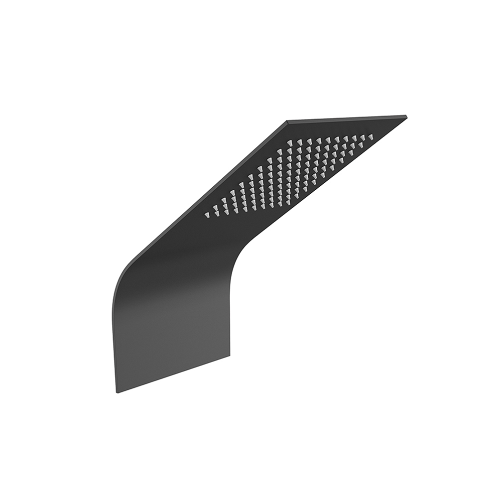 DOUCHE DE TETE INCLINEE NOIR MAT