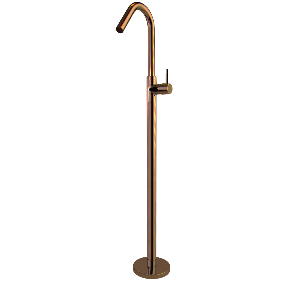 MITIGEUR LAVABO SUR COLONNE CUIVRE  BROSSE