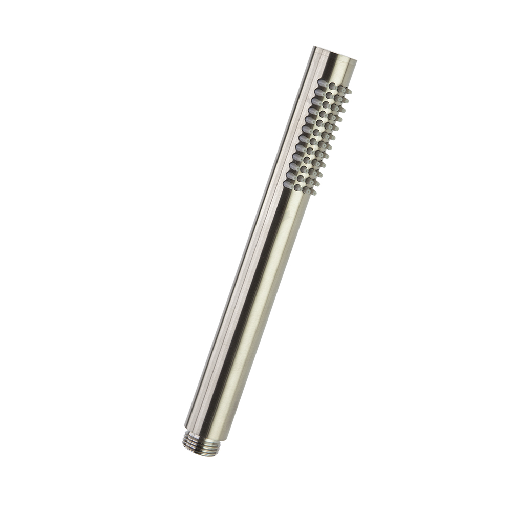 DOUCHETTE CYLINDRIQUE 1F LAITON NICKEL BROSSE ANTICALCAIRE
