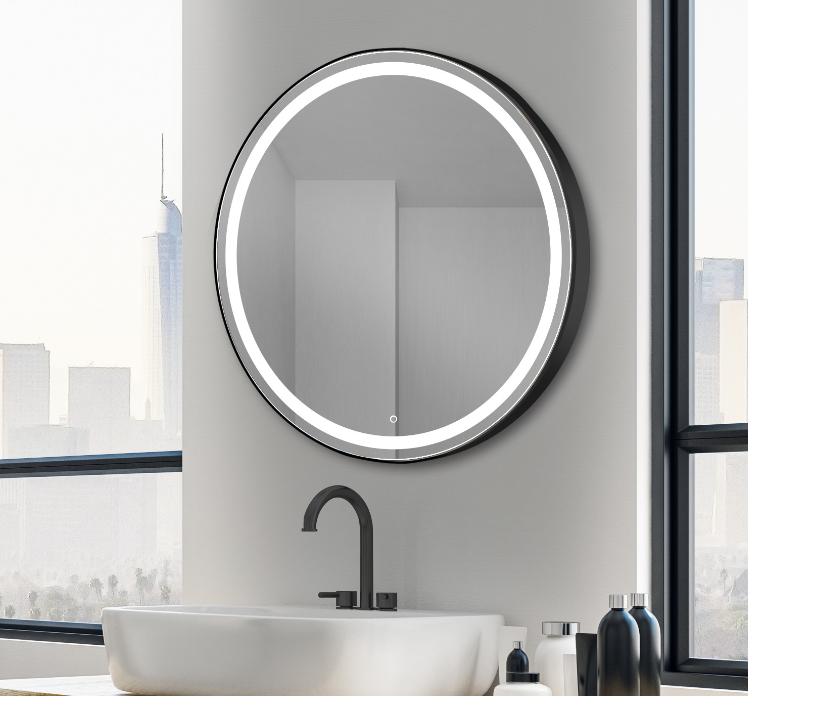 MIROIR LED OLEK ROND DIAM 80CM