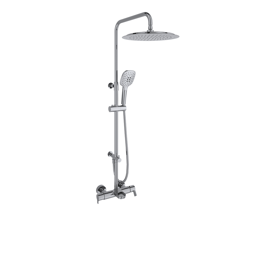 COLONNE BAIN DOUCHE BLAUTHERM NOIR MAT RONDE